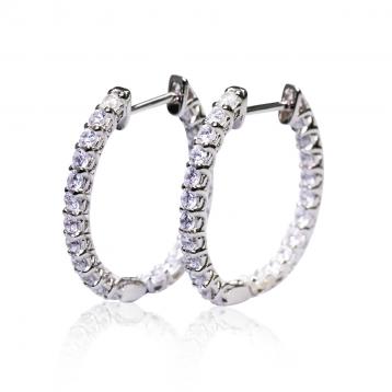 925 Silver Cubic Zirconia Earrings