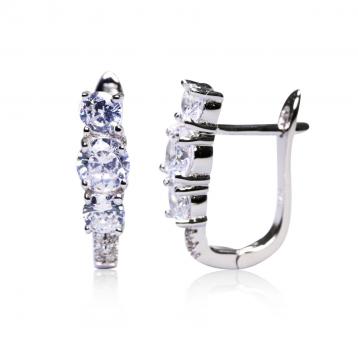 925 Silver Cubic Zirconia Earrings