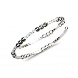 925 Silver Cubic Zirconia Bangle