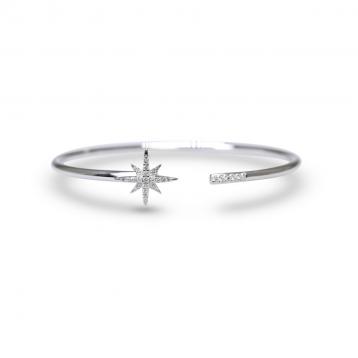 925 Silver Cubic Zirconia Bangle