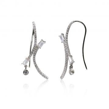 925 Silver Cubic Zirconia Earring