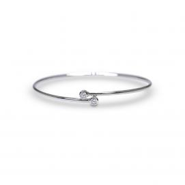925 Silver Cubic Zirconia Bangle