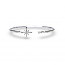 925 Silver Cubic Zirconia Bangle