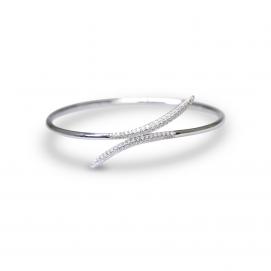 925 Silver Cubic Zirconia Bangle