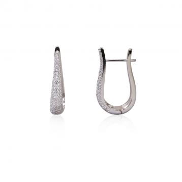 925 Silver Cubic Zirconia Earring