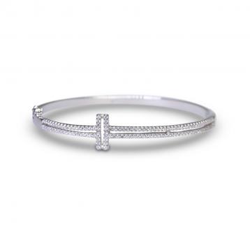 925 Silver Cubic Zirconia Bangle