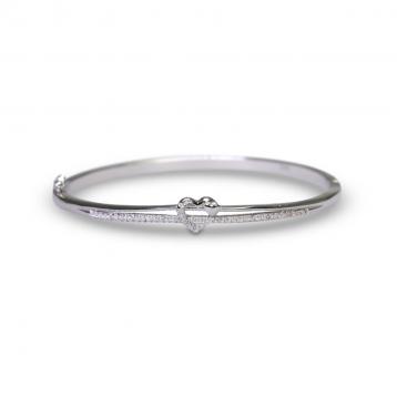 925 Silver Cubic Zirconia Bangle