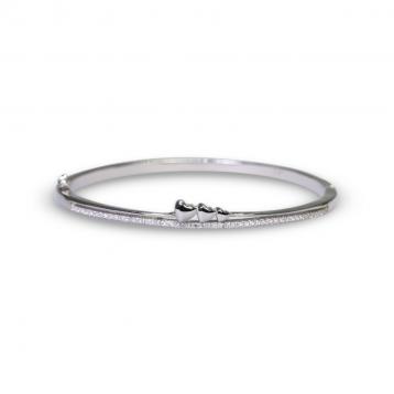 925 Silver Cubic Zirconia Bangle