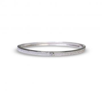 925 Silver Cubic Zirconia Bangle