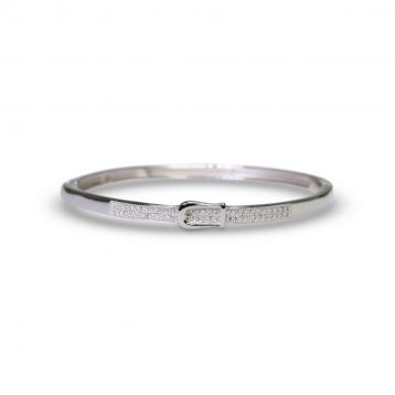 925 Silver Cubic Zirconia Bangle