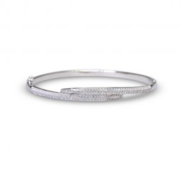 925 Silver Cubic Zirconia Bangle