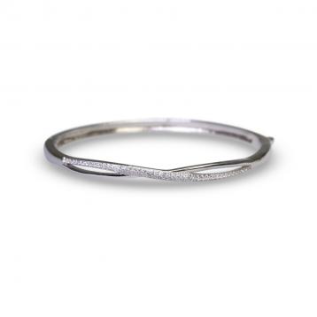 925 Silver Cubic Zirconia Bangle