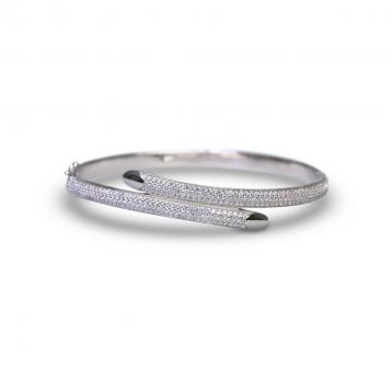 925 Silver Cubic Zirconia Bangle