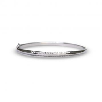 925 Silver Cubic Zirconia Bangle