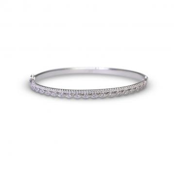 925 Silver Cubic Zirconia Bangle