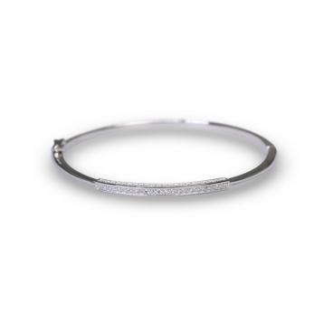 925 Silver Cubic Zirconia Bangle