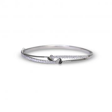 925 Silver Cubic Zirconia Bangle