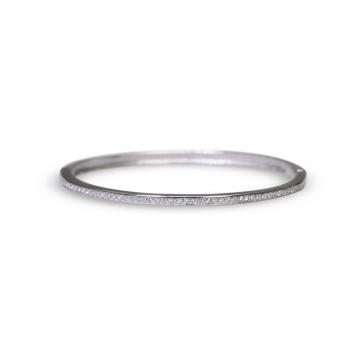 925 Silver Cubic Zirconia Bangle