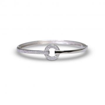 925 Silver Cubic Zirconia Bangle