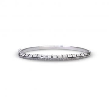 925 Silver Cubic Zirconia Bangle