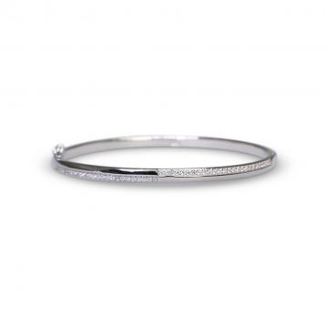 925 Silver Cubic Zirconia Bangle