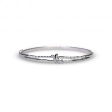 925 Silver Cubic Zirconia Bangle