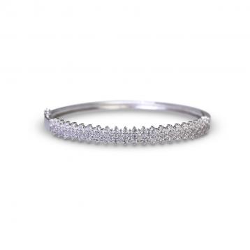 925 Silver Cubic Zirconia Bangle