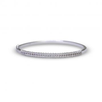 925 Silver Cubic Zirconia Bangle