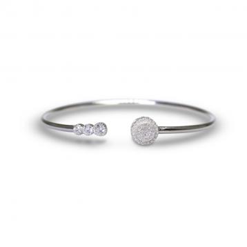 925 Silver Cubic Zirconia Bangle