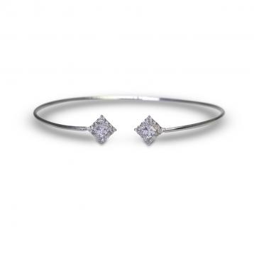 925 Silver Cubic Zirconia Bangle