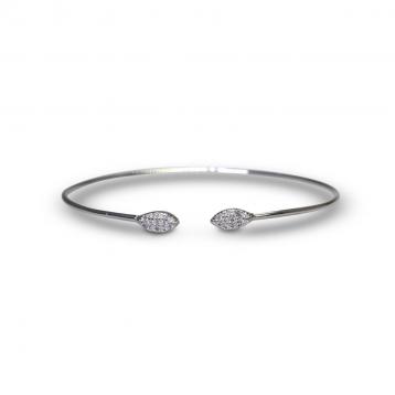 925 Silver Cubic Zirconia Bangle