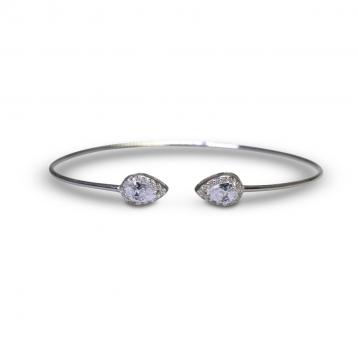 925 Silver Cubic Zirconia Bangle