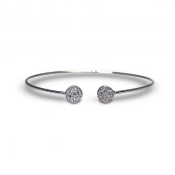 925 Silver Cubic Zirconia Bangle