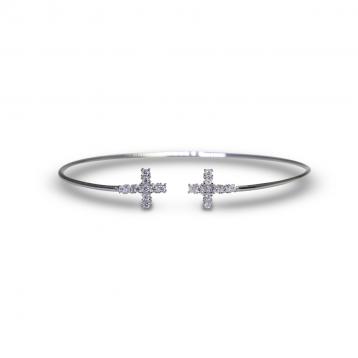 925 Silver Cubic Zirconia Bangle