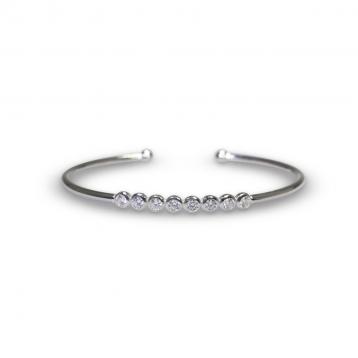 925 Silver Cubic Zirconia Bangle