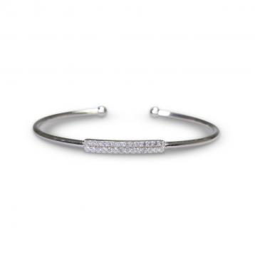 925 Silver Cubic Zirconia Bangle