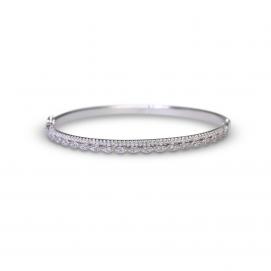 925 Silver Cubic Zirconia Bangle
