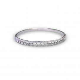 925 Silver Cubic Zirconia Bangle