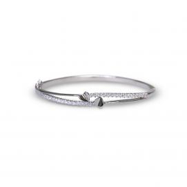 925 Silver Cubic Zirconia Bangle