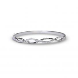 925 Silver Cubic Zirconia Bangle