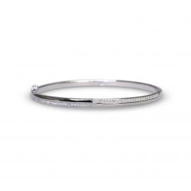 925 Silver Cubic Zirconia Bangle