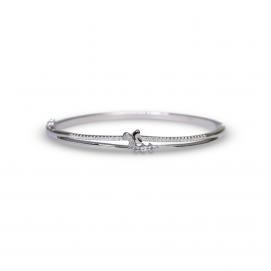 925 Silver Cubic Zirconia Bangle