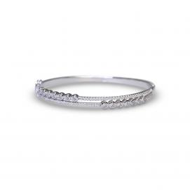 925 Silver Cubic Zirconia Bangle