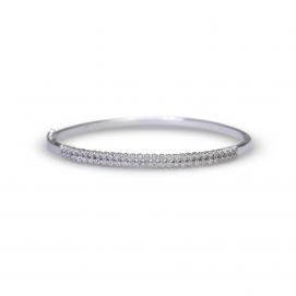 925 Silver Cubic Zirconia Bangle