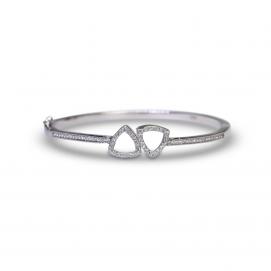 925 Silver Cubic Zirconia Bangle