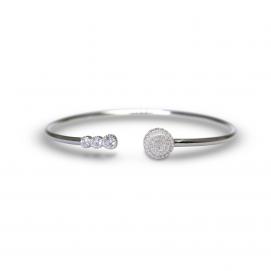 925 Silver Cubic Zirconia Bangle