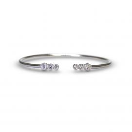 925 Silver Cubic Zirconia Bangle