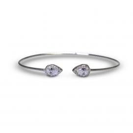 925 Silver Cubic Zirconia Bangle