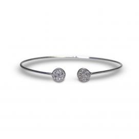 925 Silver Cubic Zirconia Bangle