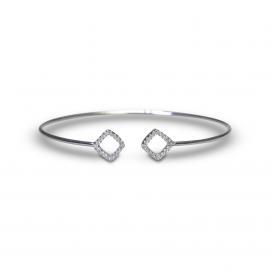 925 Silver Cubic Zirconia Bangle